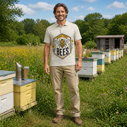 Save The Bees Hex Badge Polo - Polo shirt - All over printed c960970a-ea55-4952-a1e4-d839b9e40488.jpg