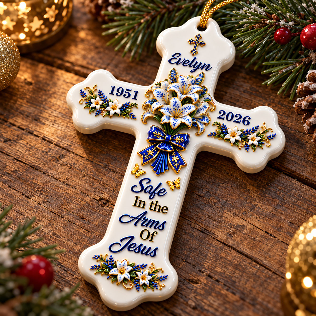 Forever In Gods Arms - Personalized Cross Ornament - Real 3D Raised Ornament c96d6639-aa7b-478f-a8de-3df4b58b5901-2-3-.jpg