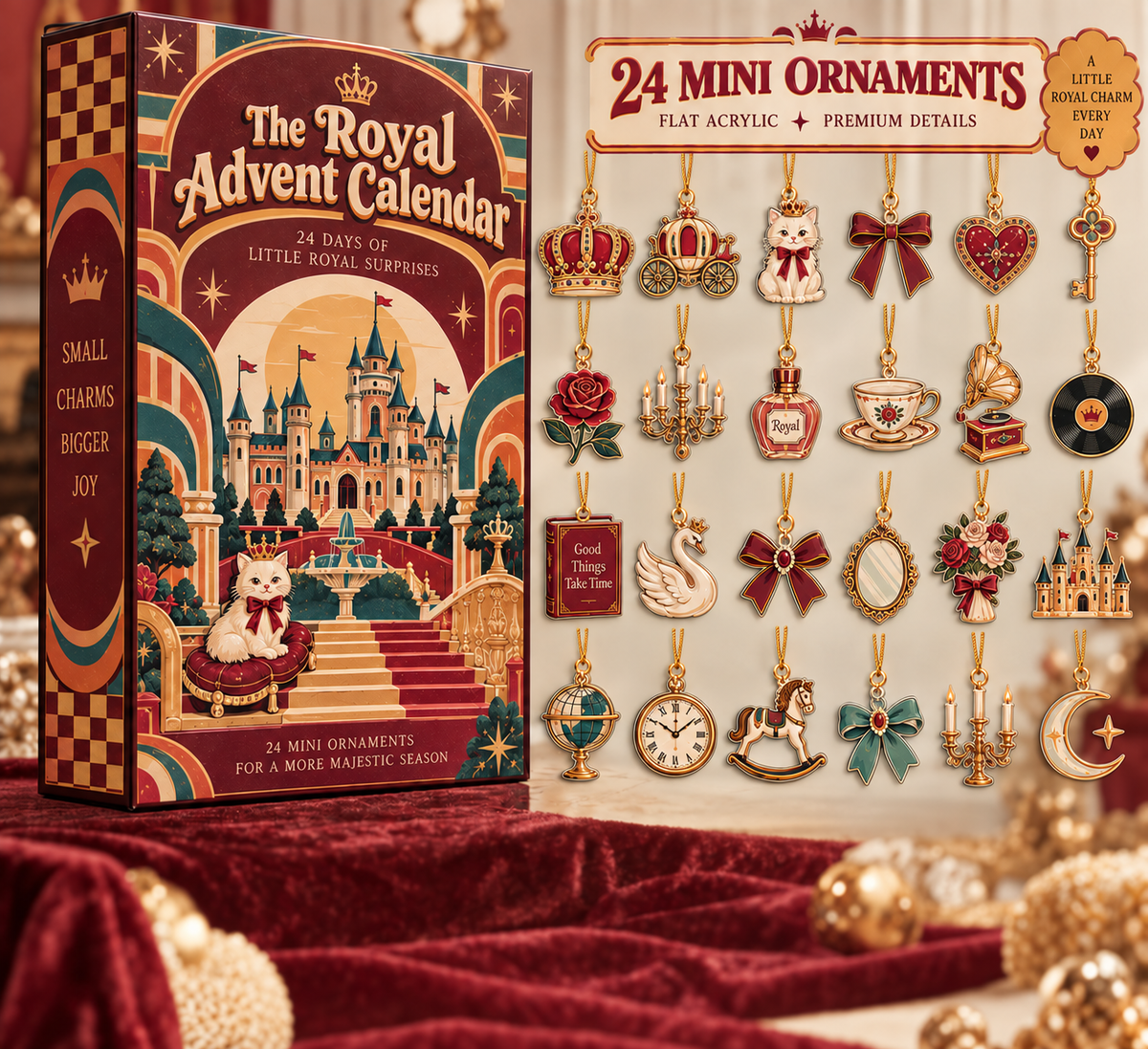 The Royal Advent Calendar – 24 Mini Acrylic Ornament Charms, 24 Days of Royal Surprises, Princess Castle Christmas Countdown Gift c97290e8-430e-4615-ba68-9b9eb20cbfb3-lo4.png