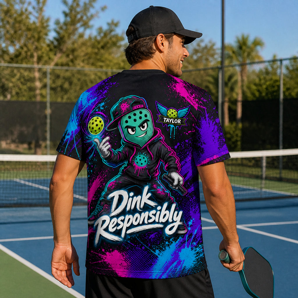 Dink Responsibly Graffiti Pickleball Team AOP Tee - Personalized T-Shirt - All over printed c993526a-82c8-4f23-9efe-1327a2d54607.jpg