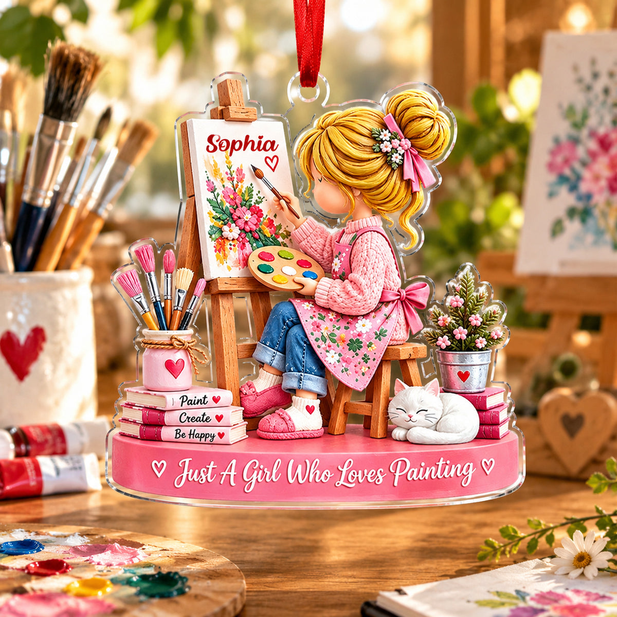 Personalized Artist Christmas Ornament, Girl Who Loves Painting Gift, Art Lover Gift ca1a4679-aab3-44d1-8918-b17ee9adeaee-Banner-1.jpg
