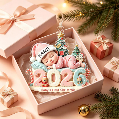 Baby’s First Christmas 2026 Personalized ShapeOrnament – Custom Name & Birth Details Newborn Keepsake, Sweet Christmas Tree Gift for Baby & New Parents ca725618-07b5-4348-8225-2881900cca70-8.png
