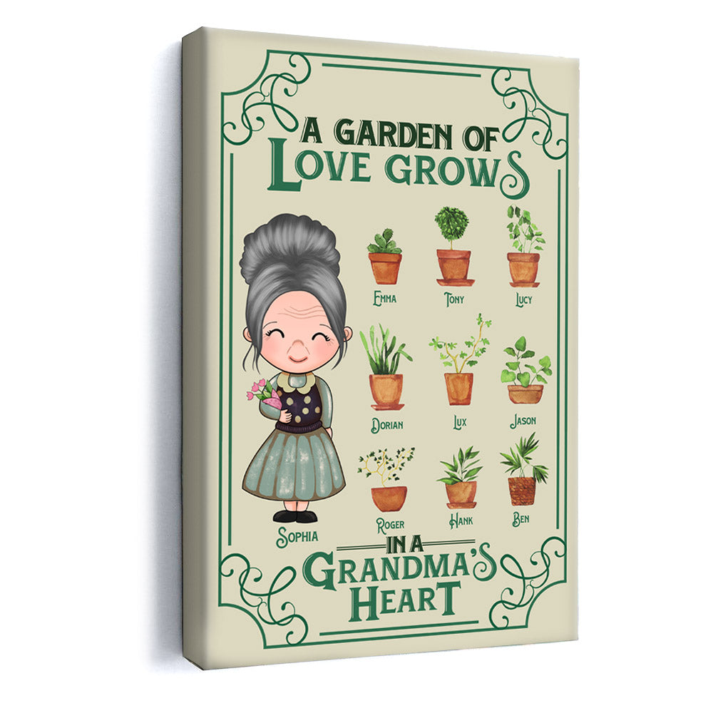 A Garden Of Love Grows In A Grandma's Heart - Personalized Canvas - Gift For Grandma canvaspreview_3d894bd5-3e6e-4bc2-8cf1-7bd452c239bb.jpg