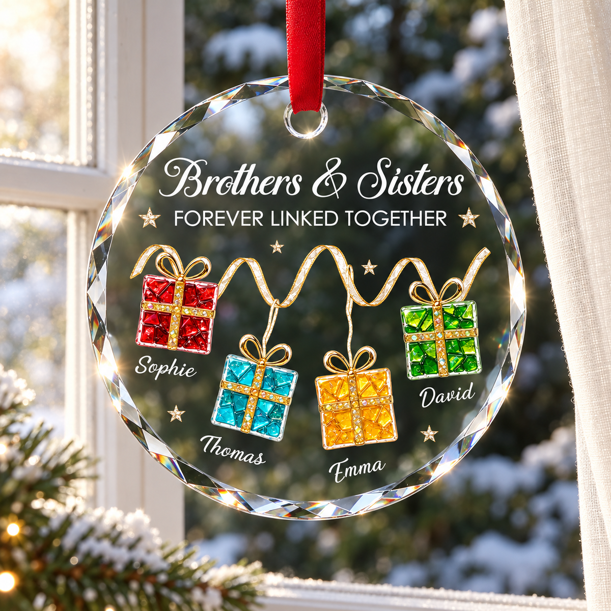 Personalized Brothers & Sisters Crystal Christmas Ornament – Custom Names, Colorful Gift Design & Holiday Keepsake for Siblings cb4da8dd-20aa-4211-9a1c-a483240f301a-1.png