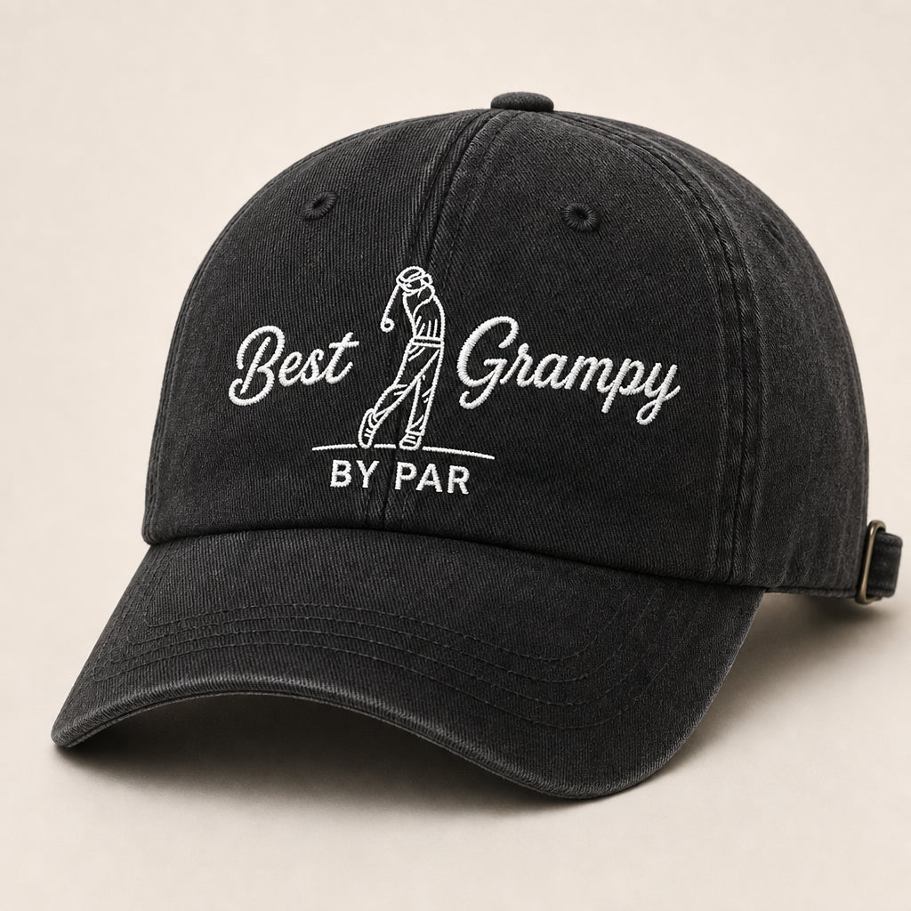 Best Grampy By Par Golf Cap - Hero