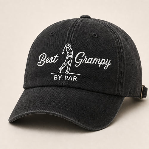 Best Grampy By Par Golf Cap - Hero