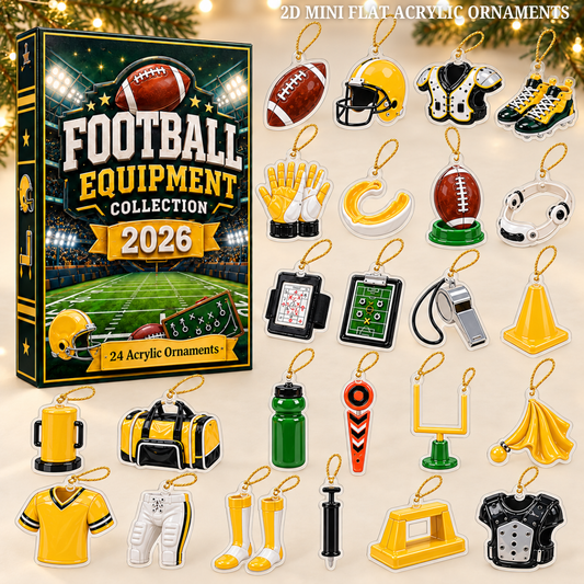 Football Yellow Team Advent Calendar 2026 - 24-Day Festive Countdown, Acrylic Charms Blind Box - Gift For Football Lovers cb9f9830-b34c-40a4-ab87-8be0b312ba01-football-text.png