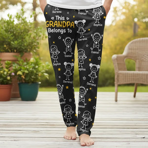 This Mommy Daddy Belongs To Kids Pet - Personalized Pajama Pants