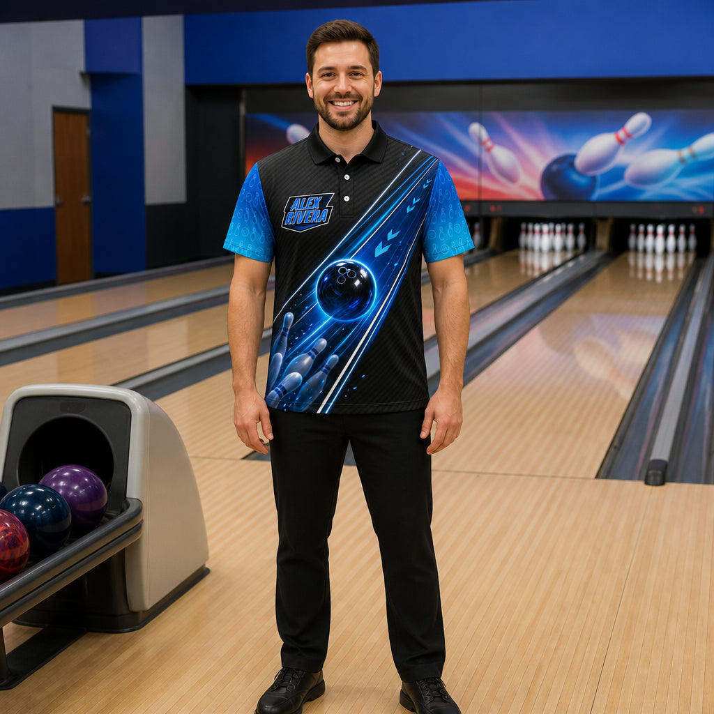 Personalized Rolling With The Best Bowling Polo Shirt – Custom Name, All-Over Print