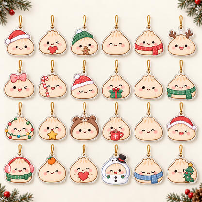 Squishy Dumpling Advent Calendar 2026 – 24-Day Cute Flat Acrylic Ornament Countdown Box, Kawaii Christmas Gift for Dumpling Lovers ceb4b4f0-aed8-480d-a012-7068ed3d5e62-charms.png