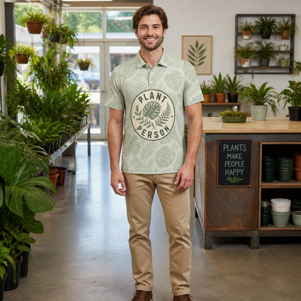 Plant Person Botanical Crest AOP Polo - Polo shirt - All over printed cf281ce6-5999-42c6-9e71-053d72895bf6.jpg