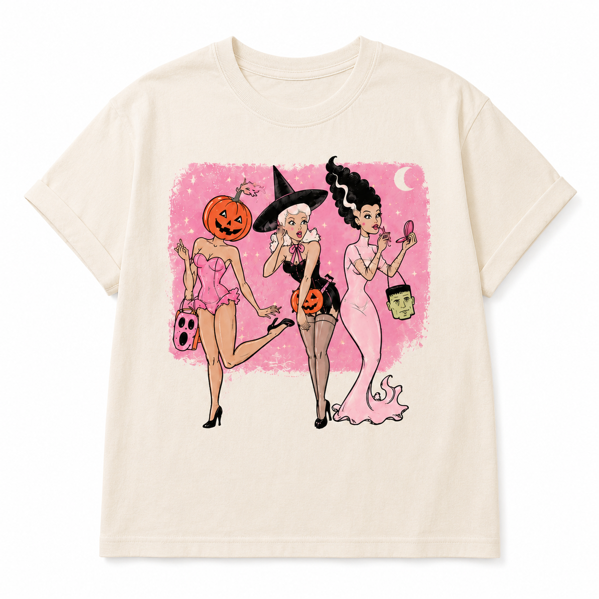 Pretty, Spooky & Unbothered Halloween Hoodie, T-Shirt – Retro Monster Girls Graphic Shirt, Pink Witchy Halloween Gift For Her cf2a0d7b-8cf5-449d-8460-99f2af3e3429-kk.png