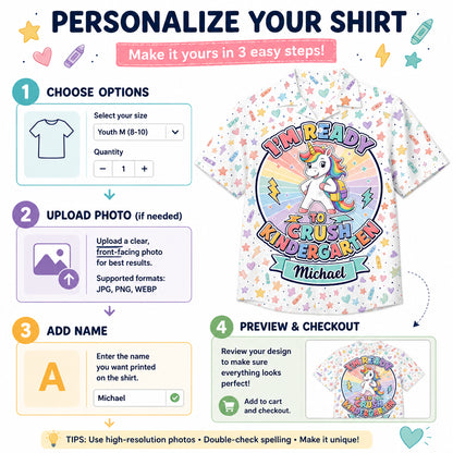 Ready to Crush Kindergarten Unicorn – Kids Hawaiian Shirt (Personalized Name) - Personalized Hawaiian Kids Shirt - AOP cf668fcc-0db5-4d35-a357-f6fac1e629f3.jpg