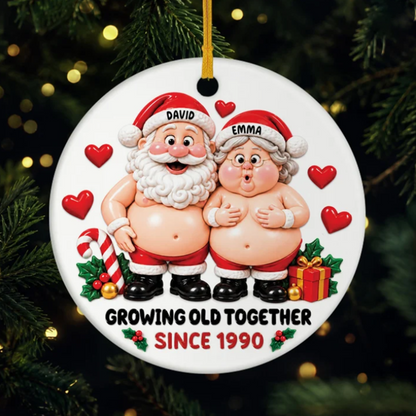 Growing Old Together Santa Couple 3D Ornament - Custom Anniversary Gifts cf8c8e97-3ce7-405f-9244-f422af311427-1.png