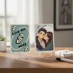 I Love You More - Personalized Portrait Poke Card