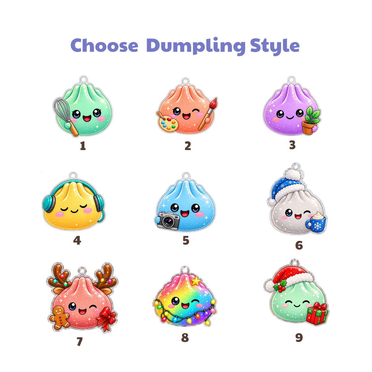Cute Dumplings Family Christmas Keepsake - Personalized Ornament - Gift For Family