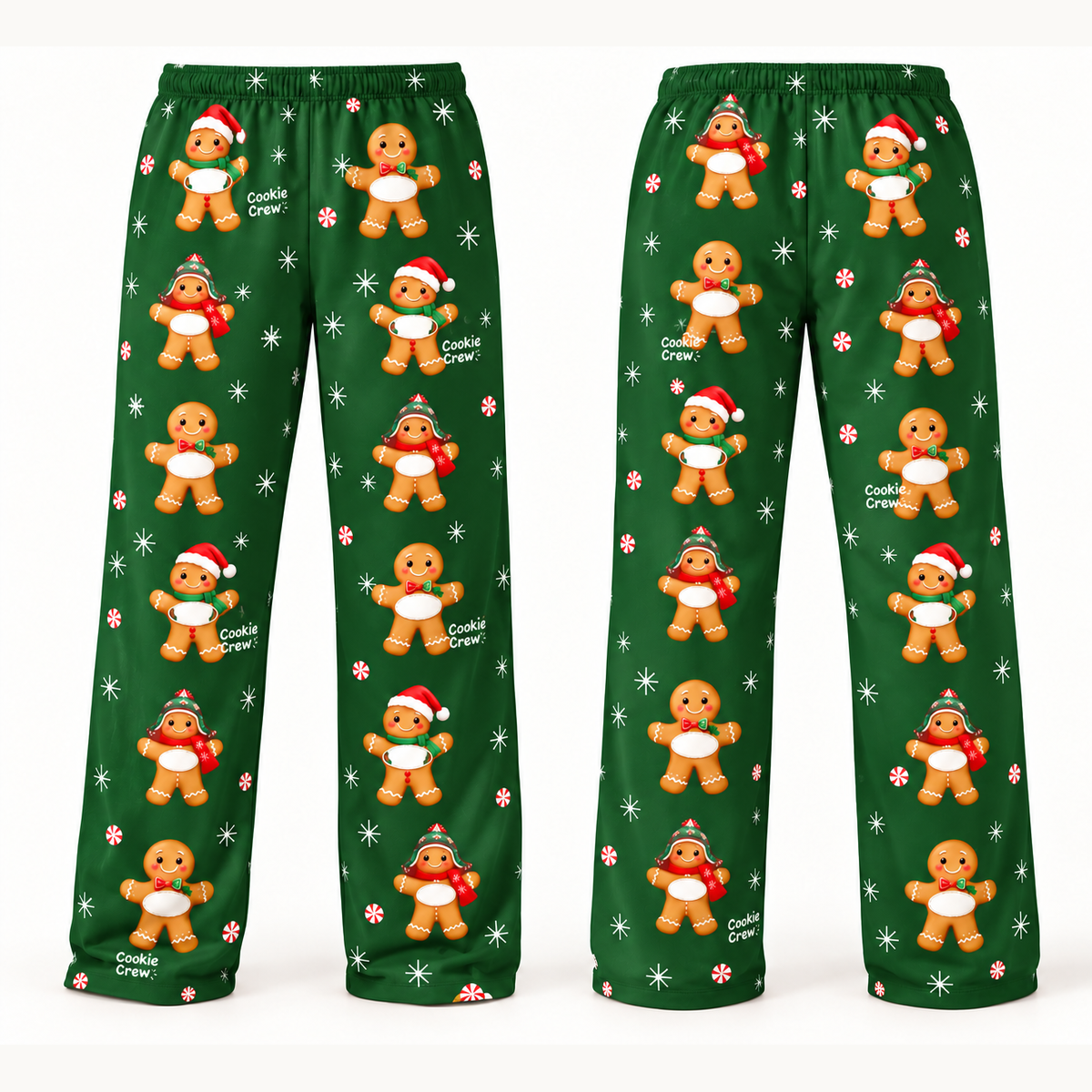 Cookie Crew Family Christmas Pajama Pants – Personalized Names