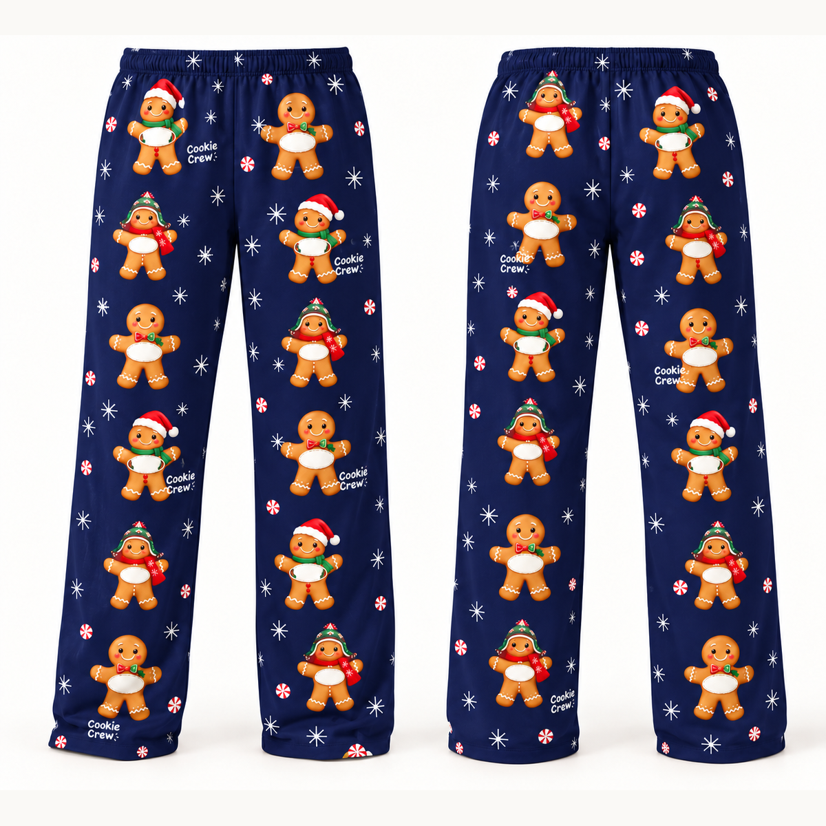 Cookie Crew Family Christmas Pajama Pants – Personalized Names