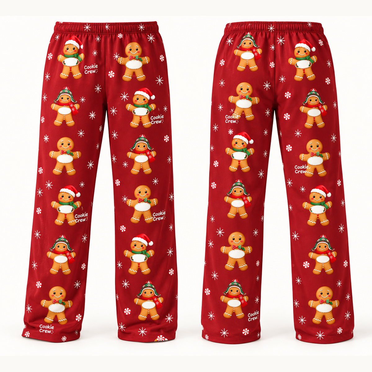 Cookie Crew Family Christmas Pajama Pants – Personalized Names