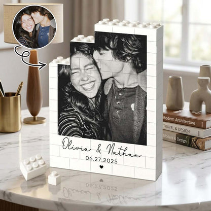 Custom Photo Building Blocks for Couples, Gamer Boyfriend Valentines Day Gift, Gamer Husband Valentine Gifts, Couple Gifts, Anniversary Gift couple_block_puzzle.jpg
