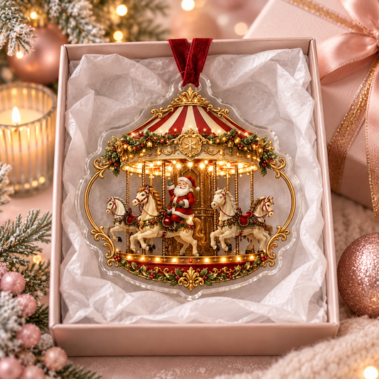 Vintage Santa Carousel Ornament, 3D Merry Go Round Christmas Bauble, Classic Santa Claus Tree Decor, Nostalgic Holiday Keepsake, Festive Christmas Gift d11e40b2-0505-4170-b41e-6b4272d6a37a-m1.png