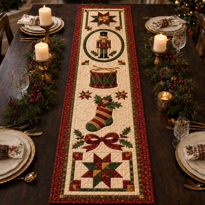 Christmas Quilted Table Runner, Traditional Red Green Holiday Table Decor, Holiday Winter Dining Table Decor, Festive Farmhouse Xmas Decor d138e551-0f57-459c-8698-628d96bd07ce-1.jpg