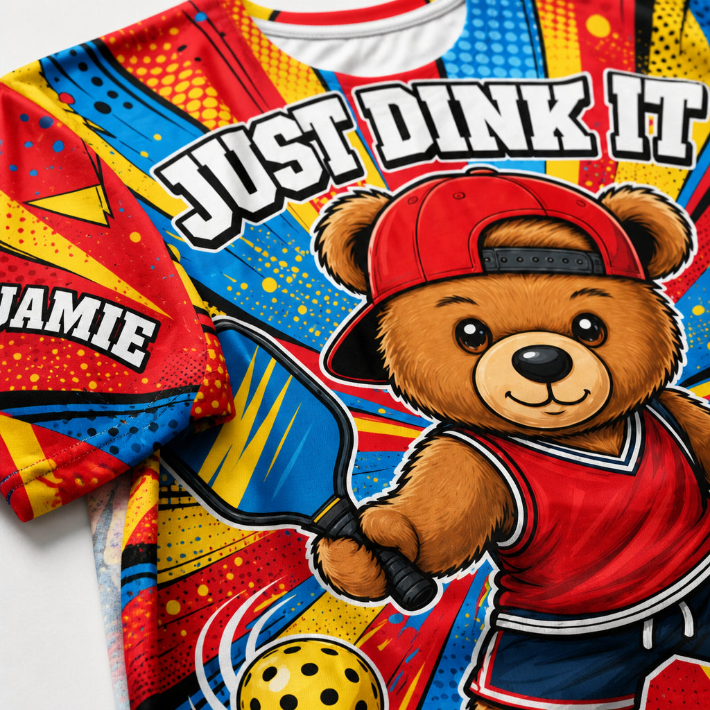 Just Dink It – Team Bear AOP Pickleball Tee - Personalized T-Shirt - All over printed d13afe62-6d29-4357-adbf-947ea1fabaee.jpg
