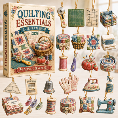 Quilting Essentials Advent Calendar 2026 - 24-Day Festive Countdown, Acrylic Charms Blind Box - Gift For Quilting Lovers d21c74d7-ef60-473c-a17d-e0cd843bc889-quilting-box-charms.png