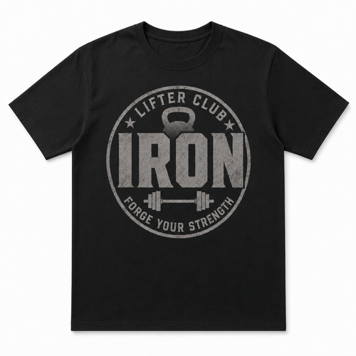 IRON Lifter Club Crest Tee - T-Shirt - All over printed d2751764-2735-478b-bda9-5a938ed9fbed.png