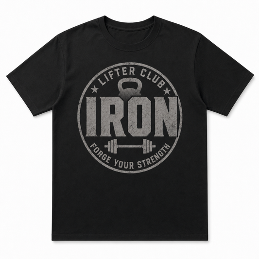 IRON Lifter Club Crest Tee - T-Shirt - All over printed d2751764-2735-478b-bda9-5a938ed9fbed.png