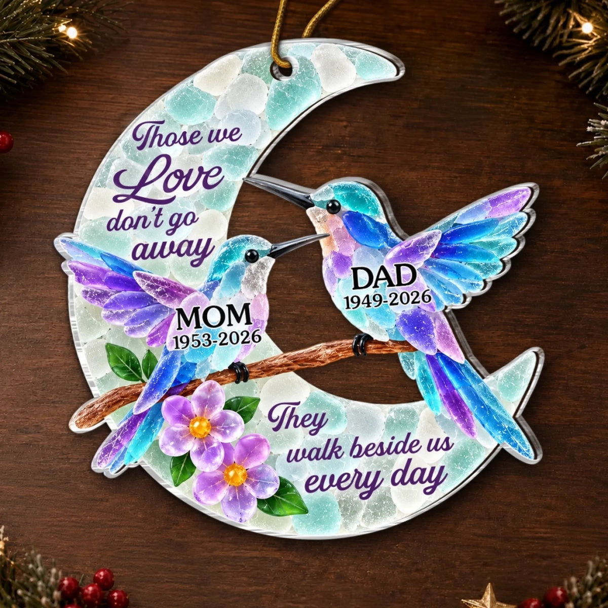Custom Sea Glass Acrylic Ornament - Personalized Christmas Memorial Sympathy Gifts For Loss Of Mom, Dad - Forever Part Of My Story d2c30d12-7397-479e-b8d9-747b70f1b791-banner-5.jpeg