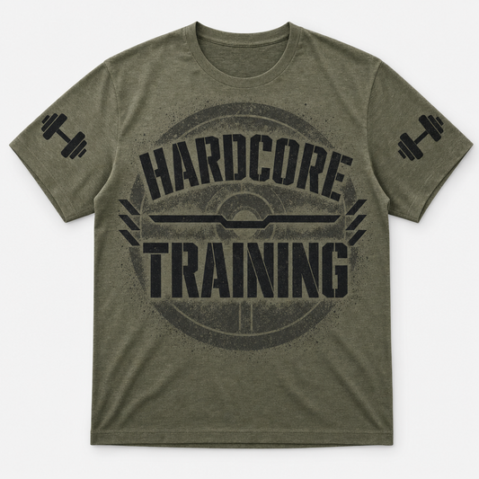 Hardcore Training - Tactical Gym Tee - T-Shirt - All over printed d2d1b2d7-64a7-49e2-8b0e-1cdc7a60787e.png