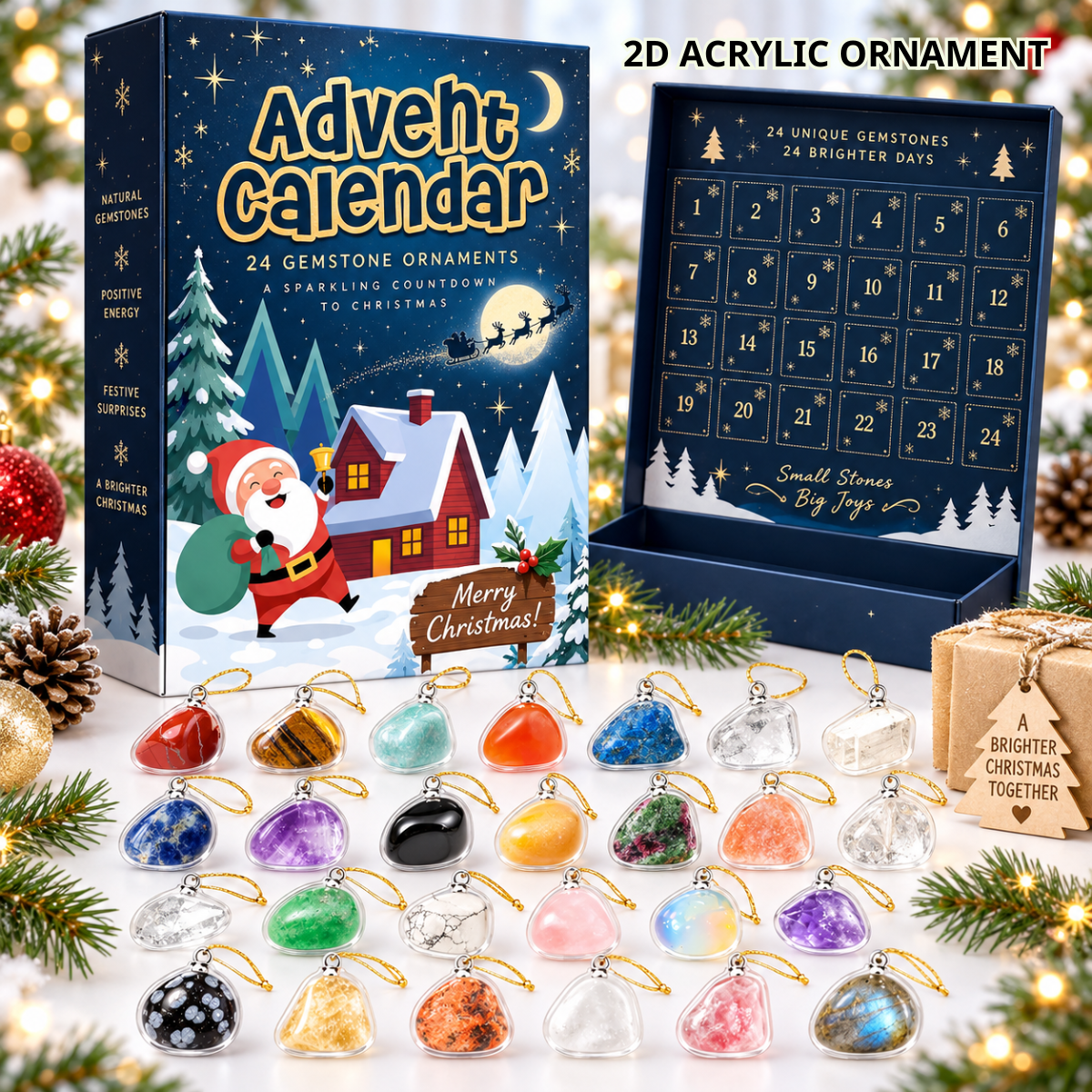 Personalized 2D Gemstone Advent Calendar 2026, 24 Natural Stone Christmas 2D Acrylic Charm with Hanging Loops, Crystal Countdown Gift Box, Holiday Gift for Kids & Adults d2f81bc8-d116-4a88-a461-1973b706765b-1.png
