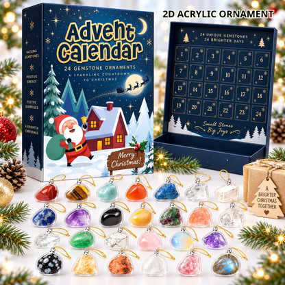 Personalized 2D Gemstone Advent Calendar 2026, 24 Natural Stone Christmas 2D Acrylic Charm with Hanging Loops, Crystal Countdown Gift Box, Holiday Gift for Kids & Adults d2f81bc8-d116-4a88-a461-1973b706765b-1.png