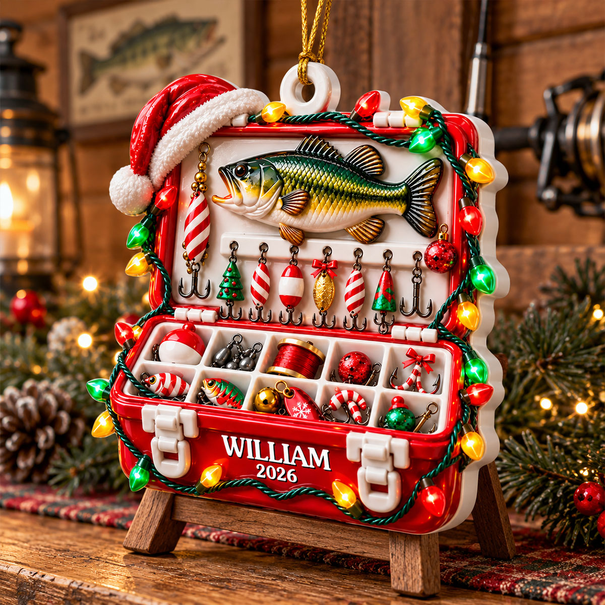 Fishing Tackle Box 3D Ornament For Fisherman, Dad Fishing Man Gifts - Personalized Ornament - Real 3D Raised Ornament d320798a-d109-433a-ade8-8690aa66e99f-2-5-.jpg