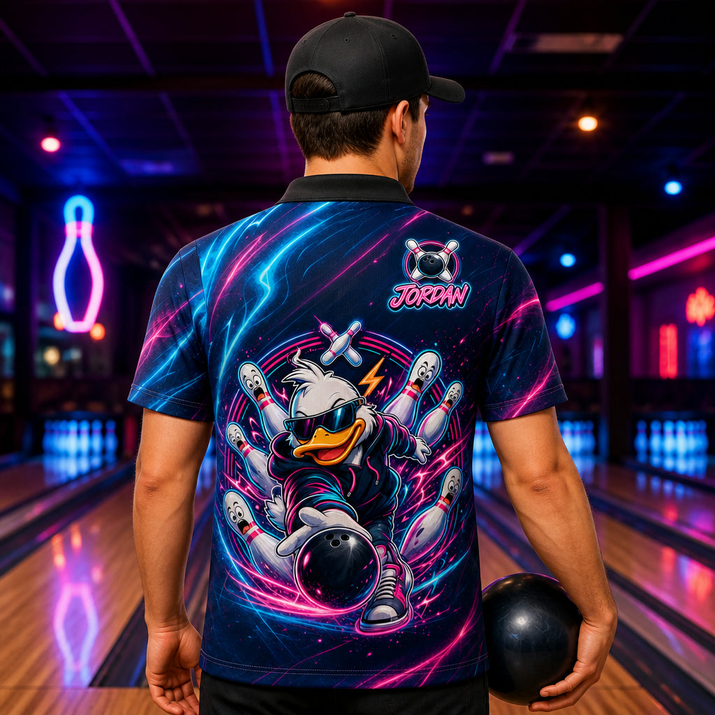 Neon Bowling Duck AOP Polo – Personalized Name - Personalized Polo shirt - All over printed d3cea0d3-60ae-4b38-87f4-6de75deb9061.jpg