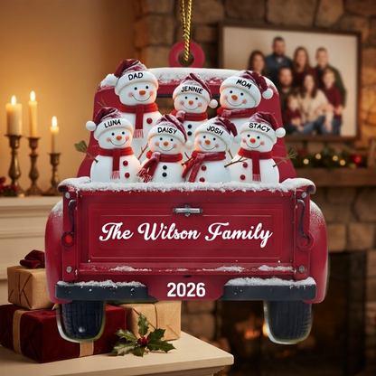 Christmas Snowman Family - Personalized Custom Shaped Acrylic Ornament d3daf495-a104-4b06-acdc-172a95f0bc91-5.png