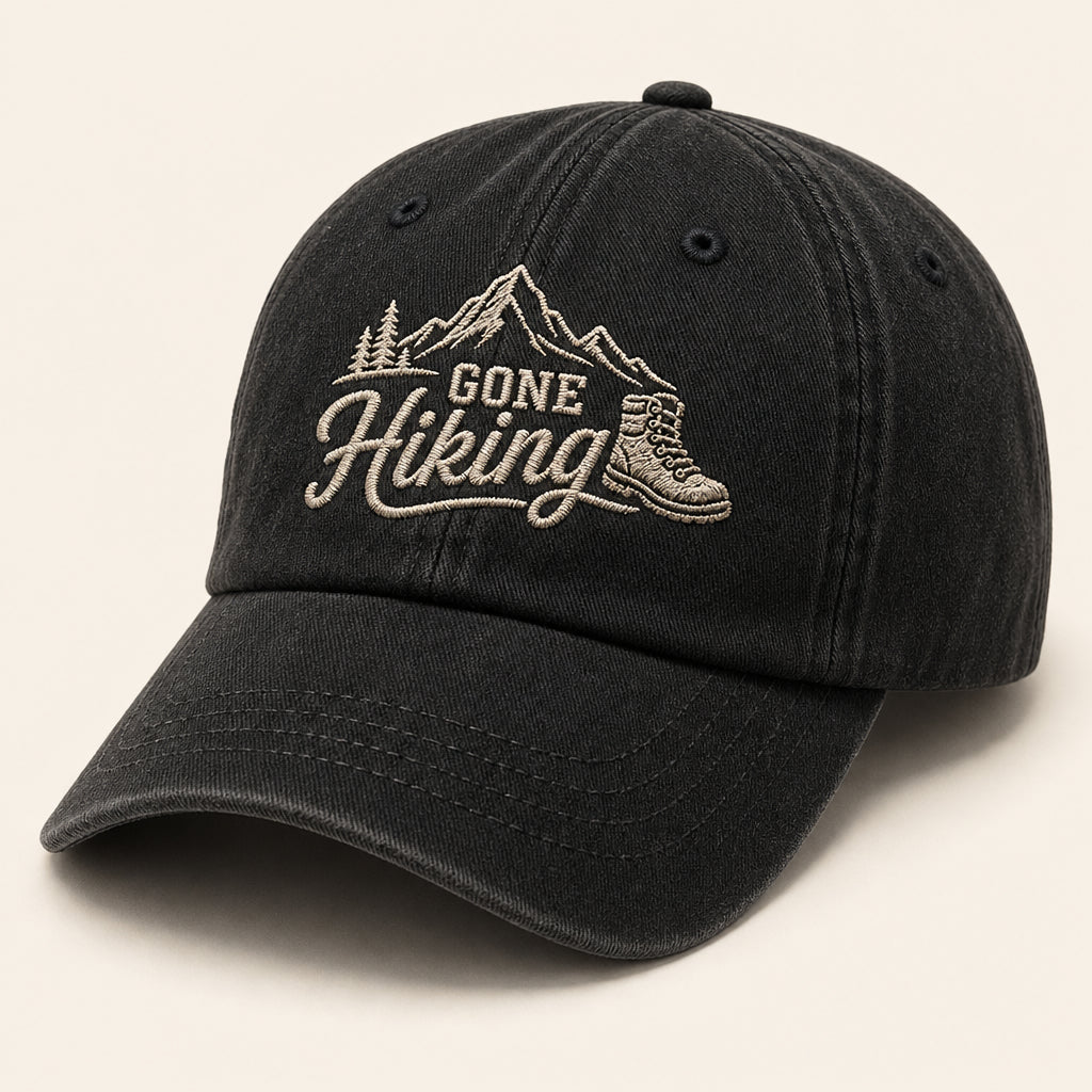 Gone Hiking Embroidered Dad Cap - Hero