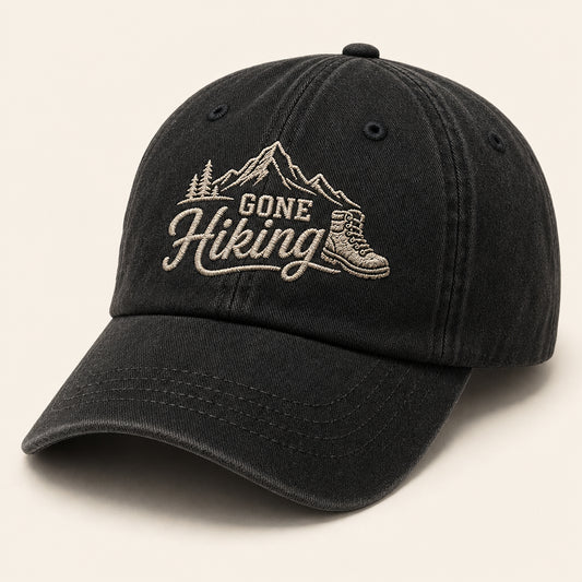 Gone Hiking Embroidered Dad Cap - Hero