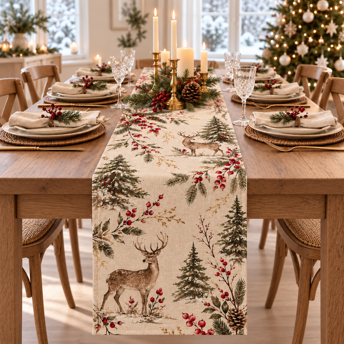 Christmas Table Runner, Woodland Deer Holiday Decor, Botanical Reindeer Runner, Elegant Rustic Christmas Dining Gift d5282a11-6948-4fbf-86aa-d91f0f483291-Kh-n-b-n-Gi-ng-sinh-B-c-u.png
