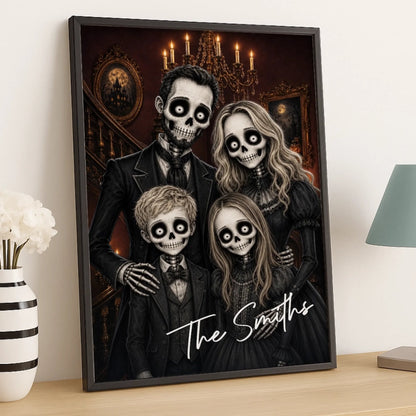 Custom Photo Skeleton Portrait Vertical Poster - Personalized Halloween Decor Birthday Gifts For Mom, Dad, Brother, Sister - We Put The Boo In Family d55e15bf-1322-486e-85b4-589e00a0b94d-6a9a535b53fb8.jfif