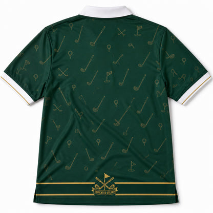 Best Grandpa By Par Golf Polo - Back view