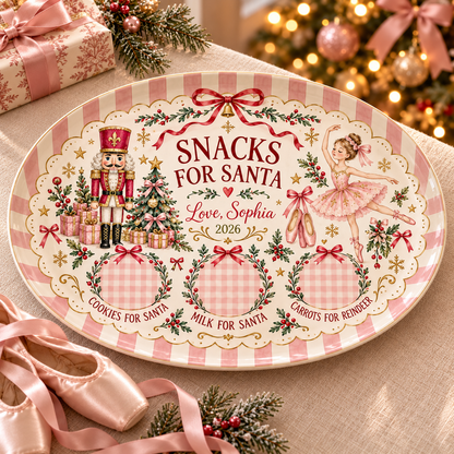 Personalized Nutcracker Ballet Christmas Platter – Custom Name Santa Cookie Plate for Christmas Eve Treats & Gifts for Ballet Lovers d6035c46-c886-4ec4-93e3-7b29406a819f-banner-1.png