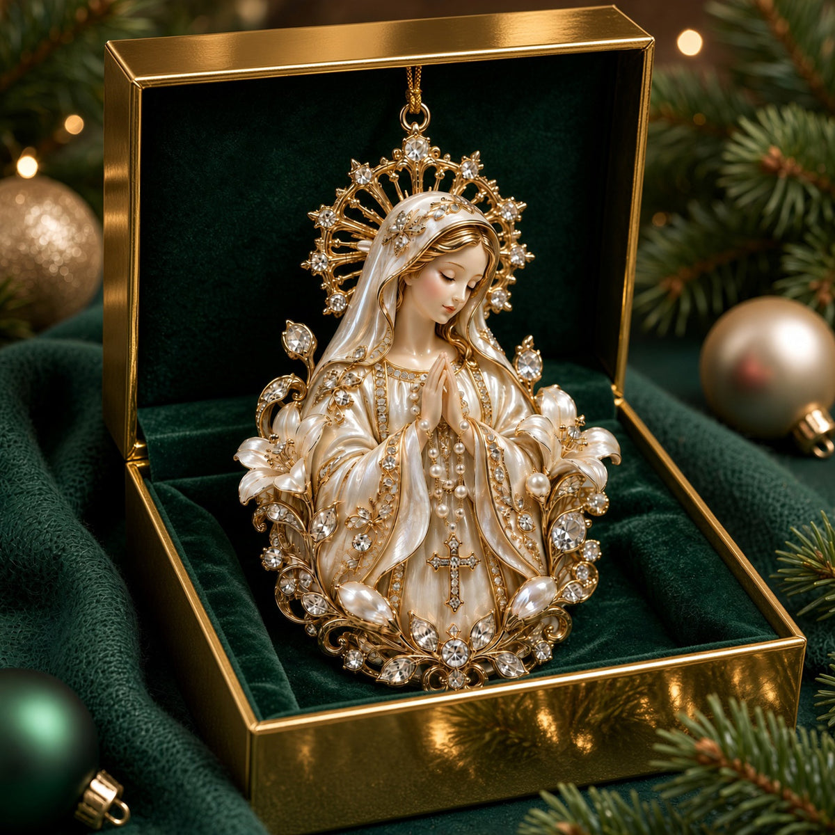 Virgin Mary Praise Christmas Ornament, Personalized Gifts For Christians d7785a1c-99ab-48b0-b8d7-cd74514a7969-3_813d8611-a804-4333-afbd-bd11c182003a_5000x.jpg