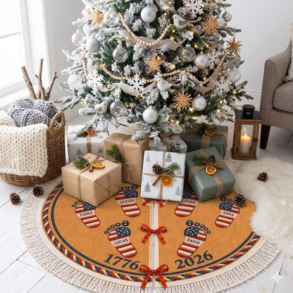 Personalised Family Name Gifts - Christmas Family Tree Skirt - Merry Christmas Tree Skirt 250 Years Of Freedom d84cd32c-517c-4ff2-bdeb-2e02a07564a6-ll.png