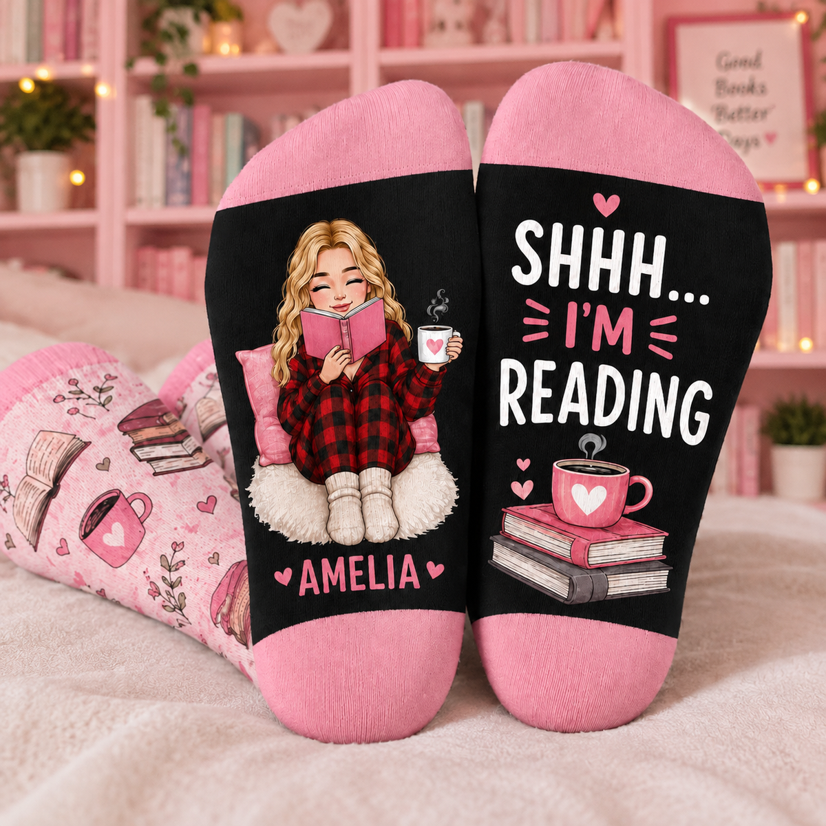 Personalized Book Lover Socks – Custom Name “Shhh I’m Reading” Socks, Cozy Bookworm Gift For Women, Cute Reading Socks or Her d85bf172-ba96-49a9-b8bd-e2f1694453eb-ff.png