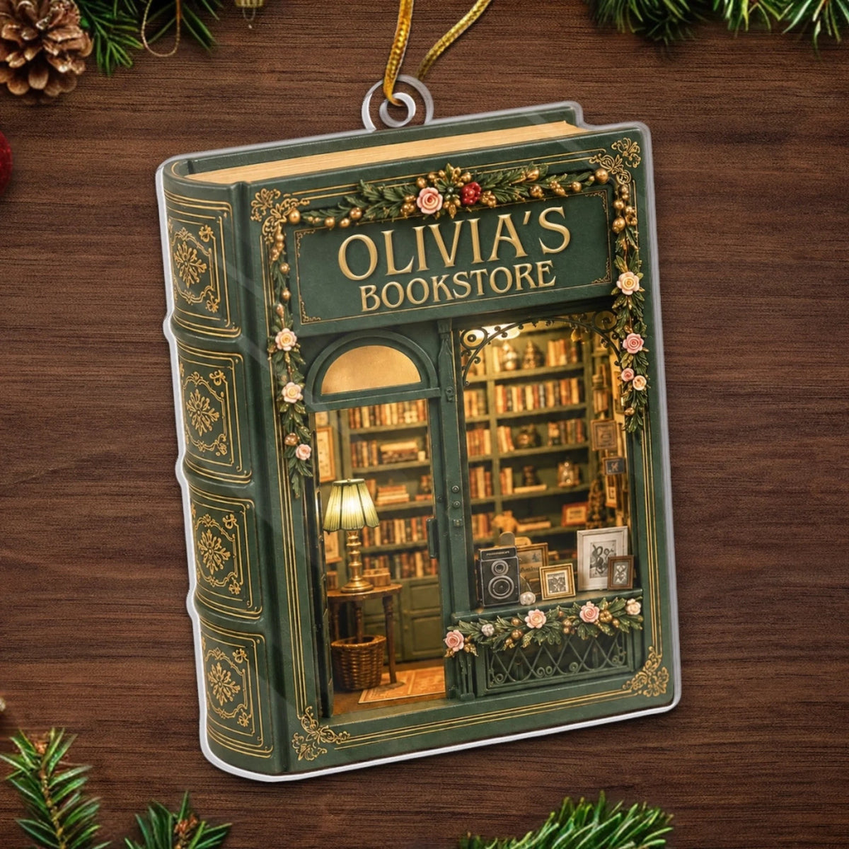 Custom Acrylic Ornament - Personalized Christmas Bookish Gifts For Book Lovers, Bookworms, Readers - Open For Dreamers d8ba9f93-ef42-4602-ac11-de1440252429-banner-6.jpeg