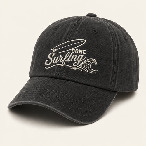 Gone Surfing Embroidered Dad Cap - Hero