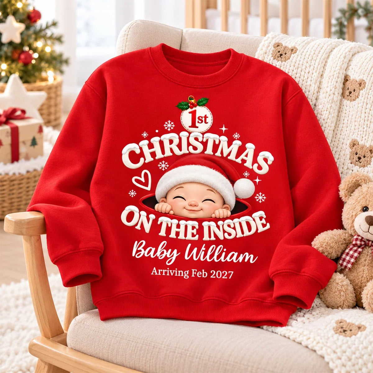 1st Christmas On The Inside Baby - Personalized Shirt - Christmas Pregnancy Announcement Gift d9341fd1-ab07-4644-9961-559f803f391a-ky6yJbgQqF__web7.jpg