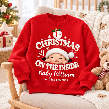 1st Christmas On The Inside Baby - Personalized Shirt - Christmas Pregnancy Announcement Gift d9341fd1-ab07-4644-9961-559f803f391a-ky6yJbgQqF__web7.jpg